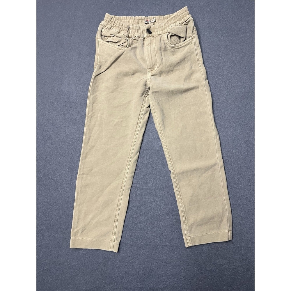 Faherty Stretch Terry Jeans Kids Size 6Y Beige Tan 5 Pkt Design Cotton‎ NWOT